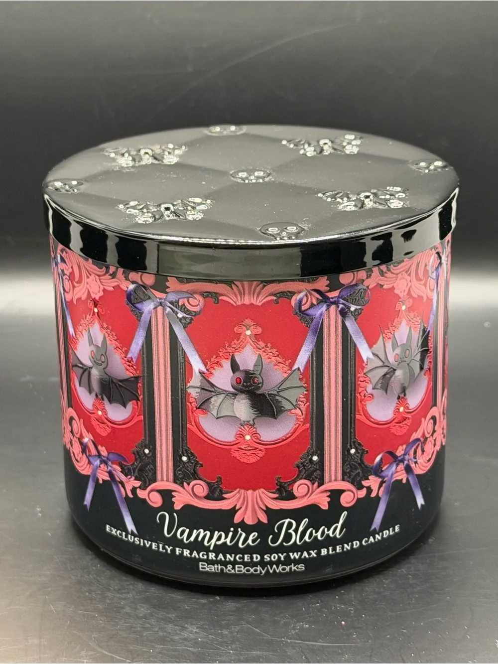 Bath & Body Works Vampire Blood Soy Wax Blend 3-Candle - 2025 Halloween 14.5OZ